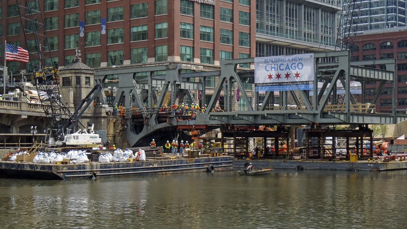 New river arm in place New river arm in place