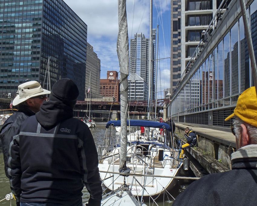 Waiting for the W. Monroe St. Bridge